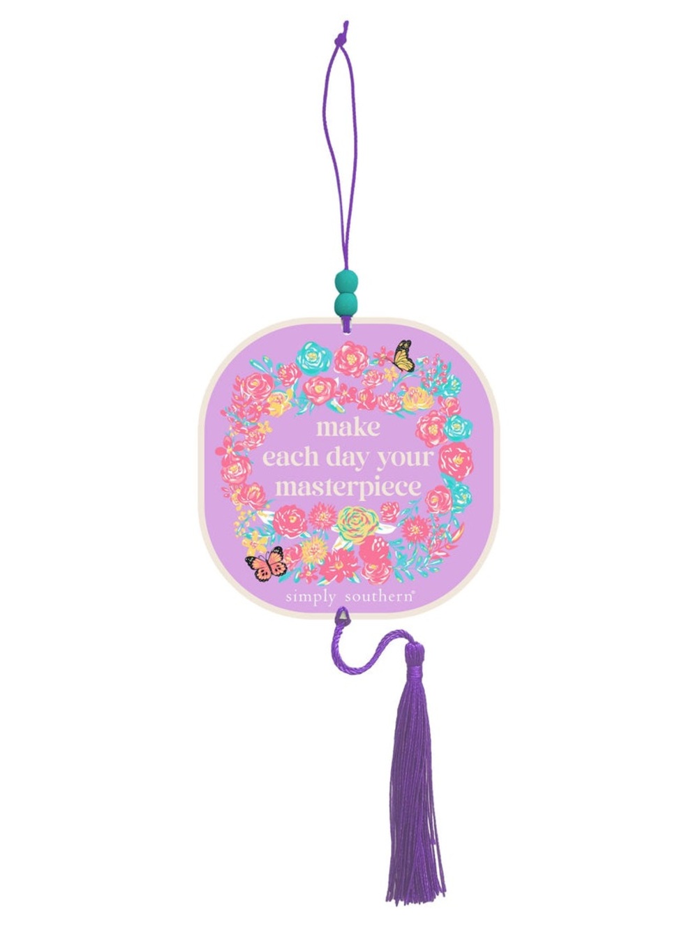 New Simply Southern Lavender Floral Hanging Car Air Fresheners (2-pack)